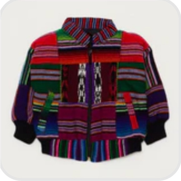 Vintage patchwork quilted bomber jacket 12-24m - Picture 10 of 10